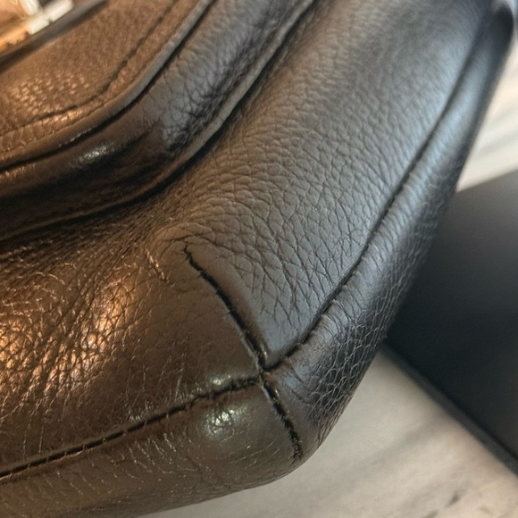 COACH Swing Pack Crossbody Pebbled Leather Bag Turn Lock Dusty Authenticated - Picture 2 of 16